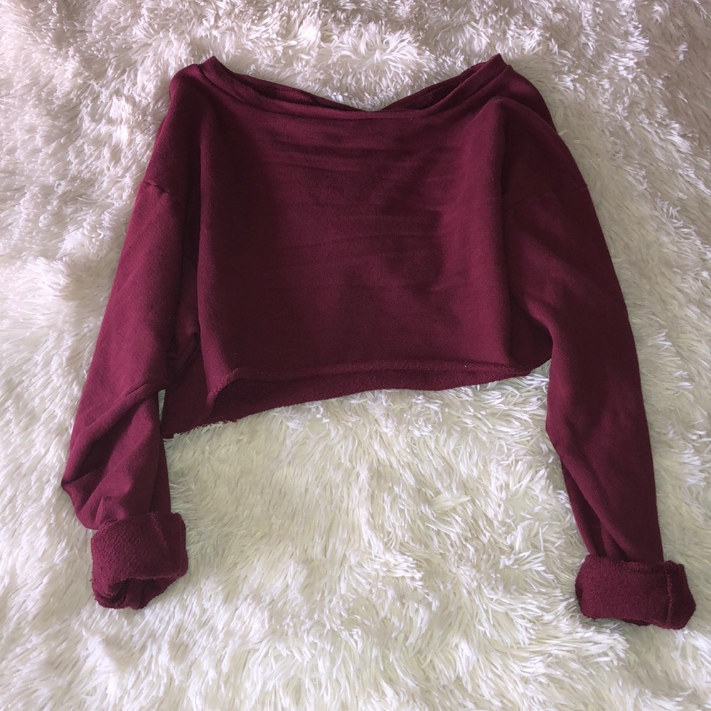 Fashion nova cropped long sleeve